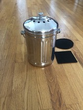 Compost Bin For Kitchen Countertop Stainless Steel 1.3 Gallons comprar usado Compost Bin For Kitchen Countertop Stainless Steel 1.3 Gallons comprar usado  Enviando para Brazil