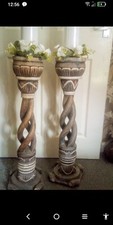 pair wooden barleytwist candlesticks for sale pair wooden barleytwist candlesticks for sale DONCASTER