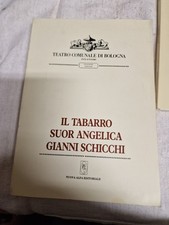 Libretto tabarro suor usato  Bologna