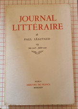 journal litteraire paul leautaud d'occasion journal litteraire paul leautaud d'occasion  Colombes