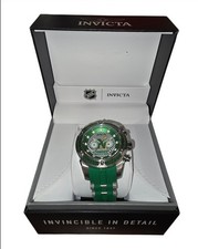 Relógio Invicta masculino 52mm parafuso NHL RETRÔ MINNESOTA NORTH STARS cronógrafo verde comprar usado  Enviando para Brazil