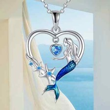 Blue mermaid silvery for sale  Riverside
