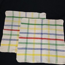 Panos de prato vintage Win-tex 100% algodão tecido listra branca 13"×13" roupas de prato , usado comprar usado Panos de prato vintage Win-tex 100% algodão tecido listra branca 13"×13" roupas de prato , usado comprar usado  Enviando para Brazil