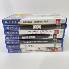 Pacote de jogos PS4 X7 títulos Playstation 4 Ghost of Tsushima Dying Light Fifa Doom, usado comprar usado  Enviando para Brazil