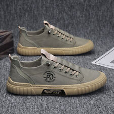 Sapatos masculinos de lona moda retrô casual sem salto mocassins tênis de caminhada calçados comprar usado  Enviando para Brazil