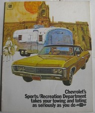 Folheto de vendas de reboque e caravanas Chevrolet 1969 comprar usado Folheto de vendas de reboque e caravanas Chevrolet 1969 comprar usado  Enviando para Brazil