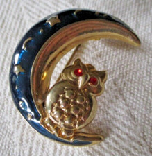 Rare broche chouette d'occasion  Perros-Guirec