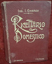 Ricettario domestico ghersi usato  Roma