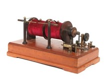 Bobina de faísca de indução transmissor de rádio C. 1905-10 / Ruhmkorff / Tesla * Funciona comprar usado  Enviando para Brazil