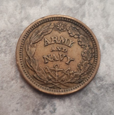 Usado, 1863 Exército Marinha Guerra Civil Token União Federal Preservado comprar usado  Enviando para Brazil