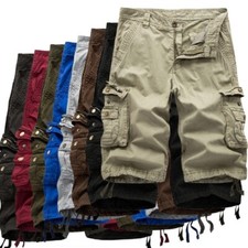 Usado, Shorts cargo de algodão masculino militar tático streetwear masculino vários bolsos comprar usado  Enviando para Brazil