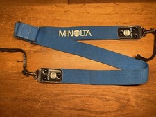 Usado, *Raro: quase perfeito* Minolta alça de pescoço genuína para câmera azul branco do Japão comprar usado  Enviando para Brazil