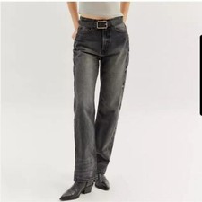 Usado, Jeans BDG cintura alta caubói anos 90 perna reta cinza tamanho 28 comprar usado  Enviando para Brazil