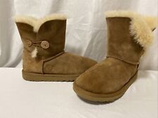 Bota UGG Australia Bailey Button II Infantil Juvenil Tamanho 5 Castanha EUR 35/Reino Unido 4.…T244, usado comprar usado  Enviando para Brazil