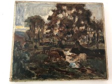 Ancienne huile toile d'occasion  Le Relecq-Kerhuon