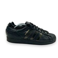 Adidas Originales Superstar Para Hombre Talla 11 EE. UU. FX5567 Cuero Negro Logo Transparente segunda mano  Embacar hacia Argentina