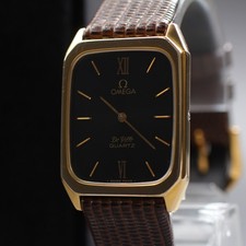 Vintage 1980s OMEGA De Ville Cal.1365 Relógio Feminino de Quartzo Mostrador Preto do Japão comprar usado  Enviando para Brazil