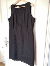 Leinenkleid gelco schwarz gebraucht kaufen  Berlin