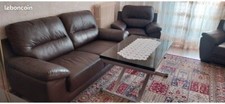 Canapé fauteuils cuir d'occasion  Melun