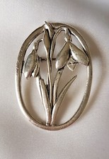 Brooch snowdrops silver for sale  HOUGHTON LE SPRING