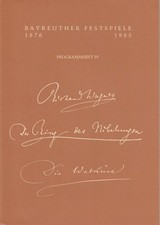 Programmheft walküre bayreuth gebraucht kaufen  Deutschland