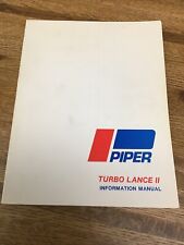 Piper Turbo Lance II PA-32RT-300T Manual de Informações do Piloto Manual de Operação comprar usado  Enviando para Brazil