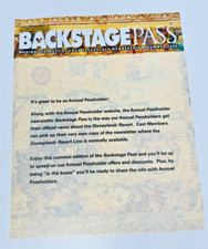 Disneyland backstage pass for sale  La Verne