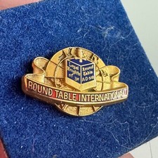Pin de lapela vintage mesa redonda International Loyal Knights of ye mesa redonda 1/10 10k comprar usado  Enviando para Brazil