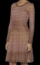 Sukienka Missoni (małe 44 bardziej 40) Long-Sleeve Metallic Ripple Knit Dress, używany na sprzedaż  PL