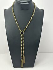 Colar antigo vitoriano de latão Lariat borla deslizante bom comprimento longo  comprar usado  Enviando para Brazil