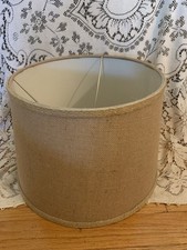 Burlap fabric lamp for sale  Holbrook