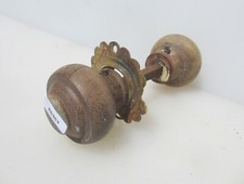 Maçanetas antigas de madeira maçanetas latão 1 placa madeira OId aro eduardiano vintage comprar usado  Enviando para Brazil