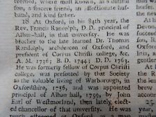 Francis randolph principal for sale  SKIPTON