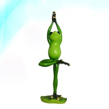  Estatueta de sapos de ioga criativa em resina modelo artesanato feito à mão para vasos de flores comprar usado  Enviando para Brazil