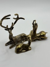 Vintage brass deer for sale  WILMSLOW