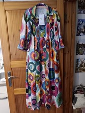 Kleid mehrfarbig lang gebraucht kaufen  Niebüll