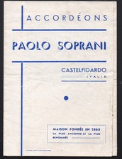 Castelfidardo paolo soprani d'occasion  Expédié en Belgium