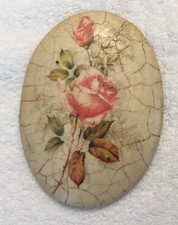 Decoração de parede oval decorativa vintage pintura rosa Lil Shoppe 1972 comprar usado  Enviando para Brazil