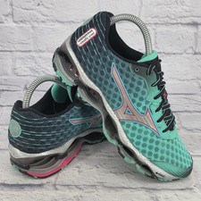 Tênis de corrida Mizuno Wave Prophecy 4 feminino 7.5 azul-petróleo preto rosa placa de onda comprar usado  Enviando para Brazil
