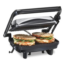 Sanduicheira Hamilton Beach elétrica Panini Press Grill gourmet tampa de bloqueio comprar usado Sanduicheira Hamilton Beach elétrica Panini Press Grill gourmet tampa de bloqueio comprar usado  Enviando para Brazil