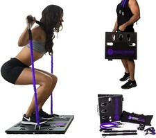 Usado, BodyBoss Home Gym 2.0 pacote completo de treino em casa academia portátil - roxo comprar usado  Enviando para Brazil