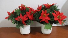 Set poinsettias silk for sale  Olympia