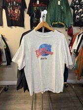 Camisa masculina vintage Planet Hollywood Paris tamanho GG anos 90 EUA branca, usado comprar usado  Enviando para Brazil