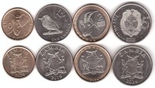 Zambia - Juego 4 monedas 50 Ngwee 1 2 5 Kwacha 2019 - 2024 UNC Lviv-Zp segunda mano  Embacar hacia Mexico