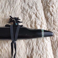 Flauta indiana Woodsounds baixo C ébano valor raro comprar usado  Enviando para Brazil