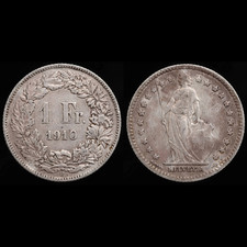 1910 franc coin for sale  CHEPSTOW
