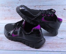 Usado, Tênis Nike Free Walk Feminino Tamanho 9.5 Preto Malha Couro Patente comprar usado  Enviando para Brazil