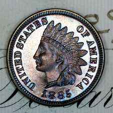* 1885 CAMEO * IMPECÁVEL++ CENTAVO DE CABEÇA DE ÍNDIO À PROVA DE PEDRAS PRECIOSAS * DA COLEÇÃO ORIGINAL comprar usado  Enviando para Brazil
