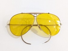 Óculos de tiro vintage Ray Ban aviador lentes amarelas Bausch & Lomb folheadas a ouro comprar usado  Enviando para Brazil