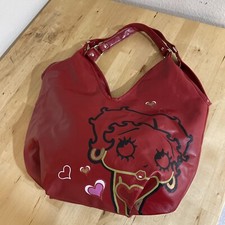 Bolsa tote de ombro 2008 FAB Starpoint Betty Boop estampa glitter couro sintético vermelho, usado comprar usado  Enviando para Brazil
